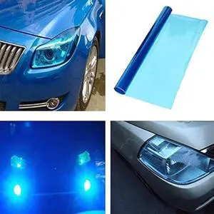 DIYAH 12 X 48 Inches Self Adhesive Headlight, Tail Lights, Fog Lights Tint Vinyl Film (Dark Blue) DIYAH 12 X 48 Inches Self Adhesive Headlight, Tail Lights, Fog Lights Tint Vinyl Film (Dark Blue)