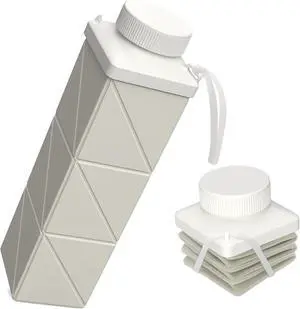 Collapsible Water Bottles, 24 oz (720 ml), Portable Travel Water Bottle | Leakproof & Reusable, Lightweight Foldable Water Bottle for Traveling, Hiking, Gym, School, Sports & Outdoor, 1 Pack (Gray) Collapsible Water Bottles, 24 oz (720 ml), Portable Travel Water Bottle | Leakproof & Reusable, Lightweight Foldable Water Bottle for Traveling, Hiking, Gym, School, Sports & Outdoor, 1 Pack (Gray)