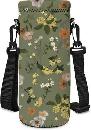 Neoprene 500ML/750ML/1000ML Water Bottle Bag Carrier, Portable Insulated Bottle Sling Holder Case Pouch with Adjustable Shoulder Strap for Men Women Walking Hiking Running Neoprene 500ML/750ML/1000ML Water Bottle Bag Carrier, Portable Insulated Bottle Sling Holder Case Pouch with Adjustable Shoulder Strap for Men Women Walking Hiking Running