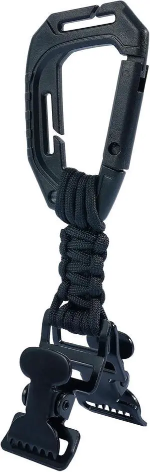 KUNN Glove Clips with Plastic Carabiner and Paracord, Metal Clips for Heavy Duty Gloves, with Key Ring for Tactical Backpack KUNN Glove Clips with Plastic Carabiner and Paracord, Metal Clips for Heavy Duty Gloves, with Key Ring for Tactical Backpack