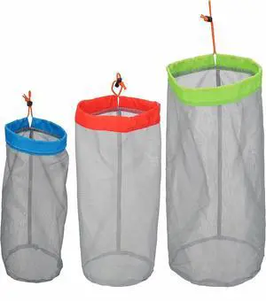 Alemon Lightweight See-through Mesh Stuff Sack Ditty Bags, Nylon Drawstring Storage Pouch Bags for Camping Travel Hiking, Set of 3 Alemon Lightweight See-through Mesh Stuff Sack Ditty Bags, Nylon Drawstring Storage Pouch Bags for Camping Travel Hiking, Set of 3
