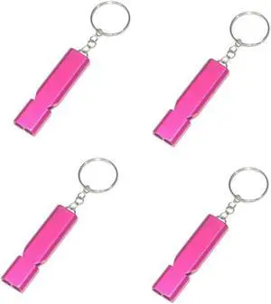 4Pcs Pink Aluminum Alloy Whistle Camping Supplies Double Tube Emergency Whistles Clear Loud Sound Compact Size Portable Corrosion-Resistant Safety Survival Camping Signal Whistles Camping and Hiking 4Pcs Pink Aluminum Alloy Whistle Camping Supplies Double Tube Emergency Whistles Clear Loud Sound Compact Size Portable Corrosion-Resistant Safety Survival Camping Signal Whistles Camping and Hiking
