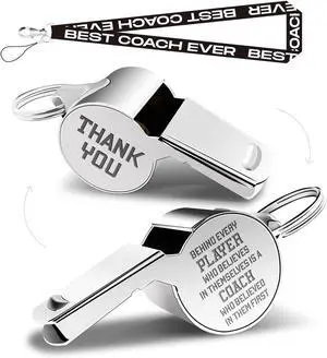 Whistle for Coaches Whistles, Thanks Coach Gifts for Men Teacher Lanyard | Coach Referee & Umpire Gear Gifts, Thanks Gift Personalized Thank You Coach Gift, Referee Whistle Emergency Whistle for Coaches Whistles, Thanks Coach Gifts for Men Teacher Lanyard | Coach Referee & Umpire Gear Gifts, Thanks Gift Personalized Thank You Coach Gift, Referee Whistle Emergency