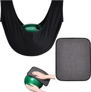 BROYEUR 2PCS Bowling Seesaw Bag and Bowling Shammy Pad,Microfiber Bowling Ball Towel Bowling Cleaning Shammy Pad,Bowling Ball Sling Seesaw Polisher Set BROYEUR 2PCS Bowling Seesaw Bag and Bowling Shammy Pad,Microfiber Bowling Ball Towel Bowling Cleaning Shammy Pad,Bowling Ball Sling Seesaw Polisher Set