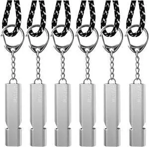 120+dB Aluminum Emergency Survival Whistle with Lanyard Keychain | Upgraded model, Loud alarm, Lobster clasp, Lightweight & compact, for Hiking, Camping, Dog walking, Emergency kits 120+dB Aluminum Emergency Survival Whistle with Lanyard Keychain | Upgraded model, Loud alarm, Lobster clasp, Lightweight & compact, for Hiking, Camping, Dog walking, Emergency kits