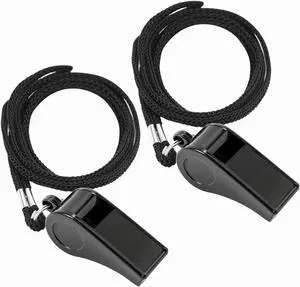 2 Sports Whistles with Lanyard, Loud Crisp Sound Whistle Ideal for Coaches, Referees, Officials,Outdoor Enthusiasts, and Family Emergencies. 2 Sports Whistles with Lanyard, Loud Crisp Sound Whistle Ideal for Coaches, Referees, Officials,Outdoor Enthusiasts, and Family Emergencies.