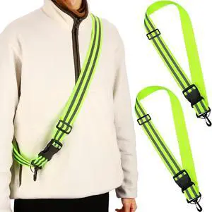 Saintrygo Reflective Sash for Walking at Night Running Gear Safety Reflective High Visibility Jacket Adjustable Sash for Walking Cycling at Night Saintrygo Reflective Sash for Walking at Night Running Gear Safety Reflective High Visibility Jacket Adjustable Sash for Walking Cycling at Night