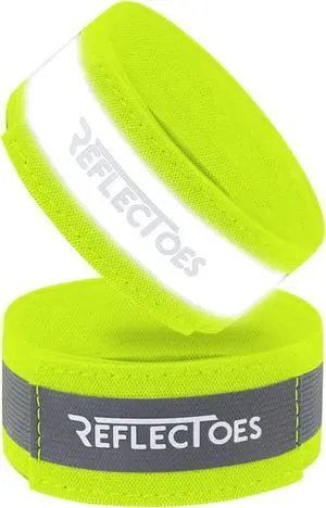 ReflecToes Reflective Bands High Visibility Hi-Vis Straps for Running, Cycling & Walking, Adjustable 5-16" Reflective Gear for Arm, Ankle, Wrist or Leg - 360° Night Safety Reflector ReflecToes Reflective Bands High Visibility Hi-Vis Straps for Running, Cycling & Walking, Adjustable 5-16" Reflective Gear for Arm, Ankle, Wrist or Leg - 360° Night Safety Reflector