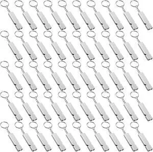 Lemecima 50Pcs Emergency Whistles Lifeguard Safety Whistle with Lanyard and Keychain for Outdoor Camping Hiking Boating Backpacking Fishing Kayak Kids Rescue Signaling Loud Survival Whistle Lemecima 50Pcs Emergency Whistles Lifeguard Safety Whistle with Lanyard and Keychain for Outdoor Camping Hiking Boating Backpacking Fishing Kayak Kids Rescue Signaling Loud Survival Whistle