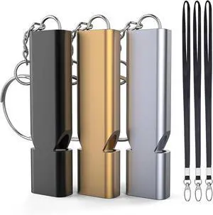 Braylin 3-Pack Emergency Whistles with Lanyard, Referee Whistle, Sports Whistles, Safety Whistle, Survival Whistle, Loudly Shrill, for Outdoor Sport, Various Competitions Braylin 3-Pack Emergency Whistles with Lanyard, Referee Whistle, Sports Whistles, Safety Whistle, Survival Whistle, Loudly Shrill, for Outdoor Sport, Various Competitions