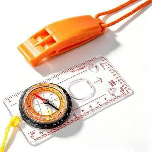Navigation Compass & Whistle Kit - Essential Gear for Orienteering, Camping, Training, Exploration & Youth Outdoor Education Navigation Compass & Whistle Kit - Essential Gear for Orienteering, Camping, Training, Exploration & Youth Outdoor Education
