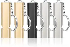 flintronic Survival Whistle with Keyring, Emergency Whistle Double Tubes Metal High Decibel Whistle Referee Whistle Emergency Whistle for Sports Rescue Training Animals flintronic Survival Whistle with Keyring, Emergency Whistle Double Tubes Metal High Decibel Whistle Referee Whistle Emergency Whistle for Sports Rescue Training Animals