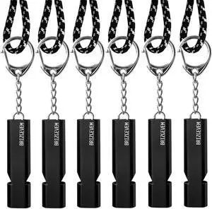 120+dB Aluminum Emergency Survival Whistle with Lanyard Keychain | Upgraded model, Loud alarm, Lobster clasp, Lightweight & compact, for Hiking, Camping, Dog walking, Emergency kits 120+dB Aluminum Emergency Survival Whistle with Lanyard Keychain | Upgraded model, Loud alarm, Lobster clasp, Lightweight & compact, for Hiking, Camping, Dog walking, Emergency kits