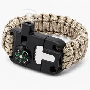 Sports Whistle, 6-in-1 Survival Whistle with Compass & Fire Starter | ABS Plastic & Paracord, Compact Wristband, 6-in-1 Loud Whistle Compass Fire Starter, Outdoor Camping Sports Sports Whistle, 6-in-1 Survival Whistle with Compass & Fire Starter | ABS Plastic & Paracord, Compact Wristband, 6-in-1 Loud Whistle Compass Fire Starter, Outdoor Camping Sports