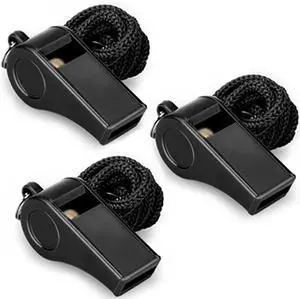 Whistle, 3 Packs Plastic Sports Whistles with Lanyard, Loud Crisp Sound Whistle Ideal for Coaches, Referees, and Officials Whistle, 3 Packs Plastic Sports Whistles with Lanyard, Loud Crisp Sound Whistle Ideal for Coaches, Referees, and Officials