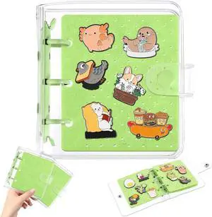 8 Pcs Green Mini Trading Pin Book Enamel Pin Collection Binder | Clear Collection Travel Trading Binder Holder Badge Book Storage Organizer up to 36 1-inch Enamel Pins for Travel Collectors 8 Pcs Green Mini Trading Pin Book Enamel Pin Collection Binder | Clear Collection Travel Trading Binder Holder Badge Book Storage Organizer up to 36 1-inch Enamel Pins for Travel Collectors