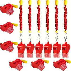 12 Packs Sports Whistles with Lanyard, for Coaches, Referees and Officials 12 Packs Sports Whistles with Lanyard, for Coaches, Referees and Officials