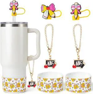6pcs Cup Accessories Silicone Boot with Straw Cover Handle Charm Compatible with 30 oz 40 oz Tumblers 6pcs Cup Accessories Silicone Boot with Straw Cover Handle Charm Compatible with 30 oz 40 oz Tumblers