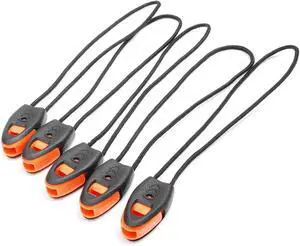 5 Pack Zipper Pull Whistles, Loud Emergency Survival Whistle for Kayak Canoe Fishing Lanyard Zipper Pull Cord Ends Lock Paracord Knife Outdoor Camp Hike Travel Kits 5 Pack Zipper Pull Whistles, Loud Emergency Survival Whistle for Kayak Canoe Fishing Lanyard Zipper Pull Cord Ends Lock Paracord Knife Outdoor Camp Hike Travel Kits