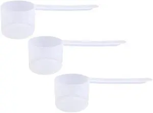 Plastic Measuring Scoop, 4 Tablespoon (60 cc | 1/4 Cup | 2 oz. | 60 mL) Long Handle Spoons for Powders, Granules, Coffee, Pet Food, Baking Supplies, Protein and Other Dry Goods, BPA Free (Set of 3) Plastic Measuring Scoop, 4 Tablespoon (60 cc | 1/4 Cup | 2 oz. | 60 mL) Long Handle Spoons for Powders, Granules, Coffee, Pet Food, Baking Supplies, Protein and Other Dry Goods, BPA Free (Set of 3)