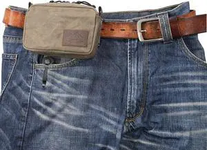 diodrio Belt Pouch for Men Women YKK Zippers EDC Pouch, Belt Bag Waist Pack for Hiking, Water Resistant, Waxed Canvas, Olive diodrio Belt Pouch for Men Women YKK Zippers EDC Pouch, Belt Bag Waist Pack for Hiking, Water Resistant, Waxed Canvas, Olive