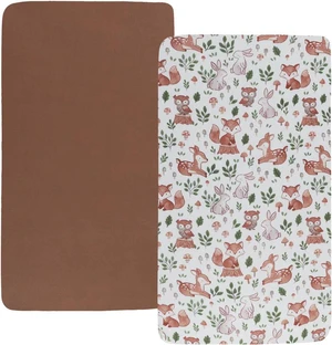 Brown & Fox, Ultra Soft Jersey Material, Playard Sheets Convertible Playard Mattress Cover, Pack n Play Sheet Stretchy Fitted Portable Mini Crib Sheets Set 2 Pack Brown & Fox, Ultra Soft Jersey Material, Playard Sheets Convertible Playard Mattress Cover, Pack n Play Sheet Stretchy Fitted Portable Mini Crib Sheets Set 2 Pack