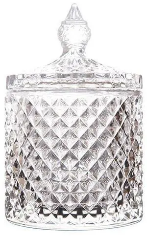 300ml 10oz Glass Cryctal Candy Jar with Lid/Cookie Jar/Jewelry Box/Buffet & Biscuit Containers for Kitchen Pantry Cookies Sugar Storage 300ml 10oz Glass Cryctal Candy Jar with Lid/Cookie Jar/Jewelry Box/Buffet & Biscuit Containers for Kitchen Pantry Cookies Sugar Storage