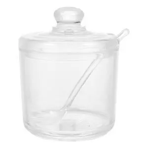 Acrylic Sugar Bowl with Spoon Clear Condiment Canister for Sugar Salt Chili Powder Curry Kitchen Counter Dining Table Home Restaurant Acrylic Sugar Bowl with Spoon Clear Condiment Canister for Sugar Salt Chili Powder Curry Kitchen Counter Dining Table Home Restaurant