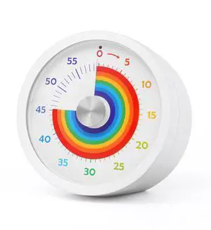 Visual Timer, Kitchen Timer Rainbow Disk 60 Minute Countdown Timer for Kids and Adults, Silent Time Management Tool(Rainbow) Visual Timer, Kitchen Timer Rainbow Disk 60 Minute Countdown Timer for Kids and Adults, Silent Time Management Tool(Rainbow)