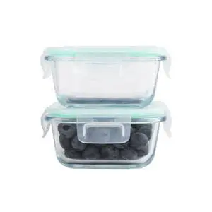 2/4 Pack 10oz Square Glass Containers with Lids, Small Food Storage Containers for Overnight Oats, Leakproof Thick Glass Jars for Snacks, Yogurt, Spice, Sugar (2) 2/4 Pack 10oz Square Glass Containers with Lids, Small Food Storage Containers for Overnight Oats, Leakproof Thick Glass Jars for Snacks, Yogurt, Spice, Sugar (2)