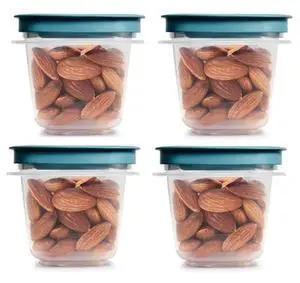 Container 0.5-Cup Flex & Seal Leak Proof Lids Food Storage Set, Teal, Clear Meal Prep Flex Containers, 4 Piece Bundle Set Container 0.5-Cup Flex & Seal Leak Proof Lids Food Storage Set, Teal, Clear Meal Prep Flex Containers, 4 Piece Bundle Set