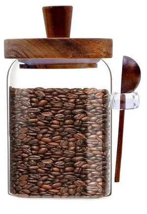 Spice Jars Overnight Oats Containers with Airtight Lid and Wooden Spoon,17 OZ Glass Food Storage Canisters, Glass Jars for Coffee Bean, Sugar, Dry Goods,Cookie,Candy,Cereal,Tea,Salt Spice Jars Overnight Oats Containers with Airtight Lid and Wooden Spoon,17 OZ Glass Food Storage Canisters, Glass Jars for Coffee Bean, Sugar, Dry Goods,Cookie,Candy,Cereal,Tea,Salt