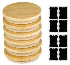 6 Pack Oui Yogurt Jar Lids with 8 Labels, Food-Grade Bamboo Lids for 5Oz Oui Yogurt Jars, Reusable Wooden Canning Covers Perfect for Oui Yogurt Bottle(Jar not Included) 6 Pack Oui Yogurt Jar Lids with 8 Labels, Food-Grade Bamboo Lids for 5Oz Oui Yogurt Jars, Reusable Wooden Canning Covers Perfect for Oui Yogurt Bottle(Jar not Included)