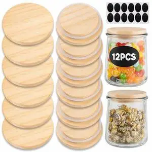 12 Pcs Yogurt Jar Lids Compatible with 5Oz Oui Yogurt Jars with Silicone Sealing Rings,Bottle Label,for Kitchen Food Storage (Jar not Included) 12 Pcs Yogurt Jar Lids Compatible with 5Oz Oui Yogurt Jars with Silicone Sealing Rings,Bottle Label,for Kitchen Food Storage (Jar not Included)