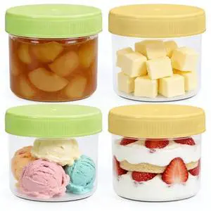 Plastic Storage Containers with Lids Clear Food Containers for Meal Prep, Snack, Lunch, Kitchen Organizatio Containers for Freezer & Travel Use (Yellow+Green, 3.4, ounces) Plastic Storage Containers with Lids Clear Food Containers for Meal Prep, Snack, Lunch, Kitchen Organizatio Containers for Freezer & Travel Use (Yellow+Green, 3.4, ounces)
