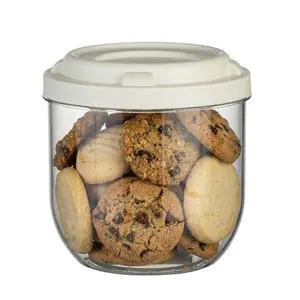 28 Oz Plastic Candy Jar, Airtight Screw-Top Food Storage Jar with White Lid, Unbreakable Kitchen Container for Coffee Beans, Sugar, Snacks, Pantry Organization 28 Oz Plastic Candy Jar, Airtight Screw-Top Food Storage Jar with White Lid, Unbreakable Kitchen Container for Coffee Beans, Sugar, Snacks, Pantry Organization