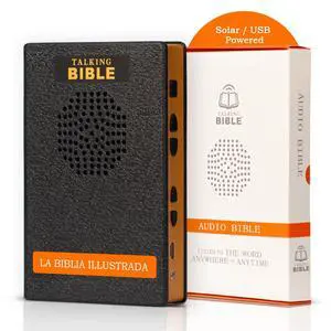 Electronic Holy Bible Audio Player in English for Seniors, Kids and The Blind, Black (Spanish-Rechargeable) Electronic Holy Bible Audio Player in English for Seniors, Kids and The Blind, Black (Spanish-Rechargeable)