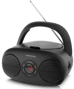 AM/FM Top Loading CD Player | Portable Stereo with Programmable Memory | Auxiliary Input and LED Display (Black, CD Boombox) AM/FM Top Loading CD Player | Portable Stereo with Programmable Memory | Auxiliary Input and LED Display (Black, CD Boombox)