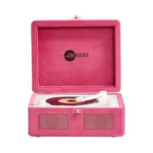 Ginny Portable CD Player & Bluetooth Speaker - Retro Rechargeable Mini CD Player with FM Radio USB AUX-in & Headphone Jack Compact Personal Music Player for Home Kids Gift (Hot Pink Velvet) Ginny Portable CD Player & Bluetooth Speaker - Retro Rechargeable Mini CD Player with FM Radio USB AUX-in & Headphone Jack Compact Personal Music Player for Home Kids Gift (Hot Pink Velvet)