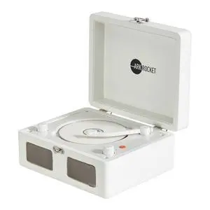 Ginny Portable Mini Bluetooth CD Player Retro Mint Green Bluetooth Speaker | Plays CDs, Radio, USB & AUX | Compact Portable Stereo with Rechargeable Battery - White Ginny Portable Mini Bluetooth CD Player Retro Mint Green Bluetooth Speaker | Plays CDs, Radio, USB & AUX | Compact Portable Stereo with Rechargeable Battery - White