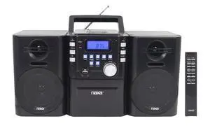 Electronics NPB-431 Portable MP3/CD Player with PLL FM Radio, USB Input, Remote Control, and Detachable Speakers, Black Electronics NPB-431 Portable MP3/CD Player with PLL FM Radio, USB Input, Remote Control, and Detachable Speakers, Black