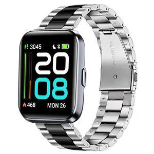 Quick Release Stainless Steel Metal Replacement Straps - Compatible with Quican, aeac, WMK, Fitpolo ID208 Plus 1.8 Inches Smart Watch Bands Quick Release Stainless Steel Metal Replacement Straps - Compatible with Quican, aeac, WMK, Fitpolo ID208 Plus 1.8 Inches Smart Watch Bands