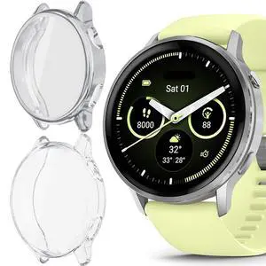 Compatible for Garmin Venu 4 45mm Case, Soft Slim TPU All Around Protective Shell Anti-Scratch Bumper Cover Case Compatible for Garmin Venu 4 41mm, 45 (Clear+Silver, for Venu 4 45mm) Compatible for Garmin Venu 4 45mm Case, Soft Slim TPU All Around Protective Shell Anti-Scratch Bumper Cover Case Compatible for Garmin Venu 4 41mm, 45 (Clear+Silver, for Venu 4 45mm)