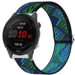 Compatible for Garmin Forerunner 255 Band, Stretch Elastics Nylon Adjustable Replacement Strap Accessories Compatible for Garmin 255 46mm / 255S 41mm Smartwatch Compatible for Garmin Forerunner 255 Band, Stretch Elastics Nylon Adjustable Replacement Strap Accessories Compatible for Garmin 255 46mm / 255S 41mm Smartwatch