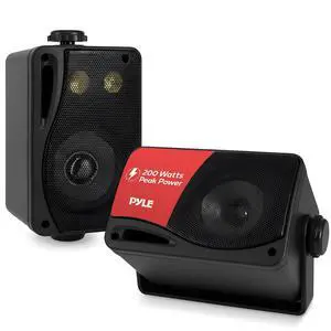 3-way Mini Box Speaker System - 3.5 Inch 200 Watt Waterproof Marine Grade Mount Speakers - in a Heavy Duty ABS Enclosure Grill - Home, Boat, Poolside, Patio Indoor Outdoor Use (charcoal) 3-way Mini Box Speaker System - 3.5 Inch 200 Watt Waterproof Marine Grade Mount Speakers - in a Heavy Duty ABS Enclosure Grill - Home, Boat, Poolside, Patio Indoor Outdoor Use (charcoal)