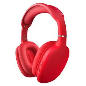 Over-Ear Headphones - Wireless Bluetooth Headphones with Noise Isolation, Built-in Mic, Soft Memory Foam Cups for All-Day Comfort, Red Over-Ear Headphones - Wireless Bluetooth Headphones with Noise Isolation, Built-in Mic, Soft Memory Foam Cups for All-Day Comfort, Red