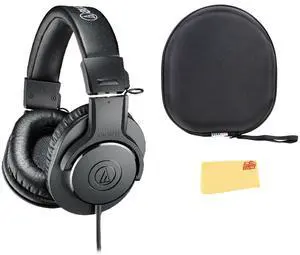 ATH-M20x Professional Monitor Headphones - Black Bundle with Case and Austin Bazaar Polishing Cloth ATH-M20x Professional Monitor Headphones - Black Bundle with Case and Austin Bazaar Polishing Cloth