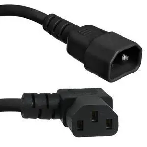 C14 to Right Angle C13 Power Cord 10A 250V 18/3 SJT Heavy Duty Computer Power Cable Server PDU Replacement Cord Black Right Angle Connector AC Power Supply Cable for PC Monitor CPU UPS (8 ft) C14 to Right Angle C13 Power Cord 10A 250V 18/3 SJT Heavy Duty Computer Power Cable Server PDU Replacement Cord Black Right Angle Connector AC Power Supply Cable for PC Monitor CPU UPS (8 ft)