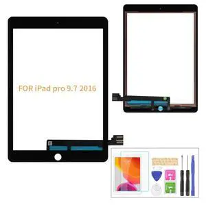 Replacement for iPad Pro 9.7 2016 A1673 A1674 A1675 Touch ScreenLCD is Not Included, No Instructions Front Glass Panel Replacementwith Tool Kits & Screen Protector (Black) Replacement for iPad Pro 9.7 2016 A1673 A1674 A1675 Touch ScreenLCD is Not Included, No Instructions Front Glass Panel Replacementwith Tool Kits & Screen Protector (Black)