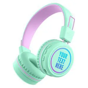 KidJamz KJ55BT Personalized Bluetooth Wireless Safe Listening Headphones for Kids w/Custom LED-Backlit Design, Volume Limiter, Microphone; Kids Headset for School/iPhone/iPad/Tablet (Mint) KidJamz KJ55BT Personalized Bluetooth Wireless Safe Listening Headphones for Kids w/Custom LED-Backlit Design, Volume Limiter, Microphone; Kids Headset for School/iPhone/iPad/Tablet (Mint)